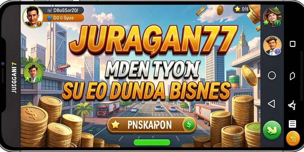 Tangkapan layar gameplay JURAGAN77 menunjukkan keseruan dalam mengelola bisnis Tycoon.