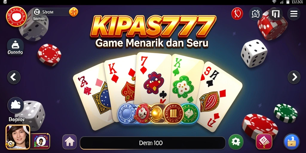 Gambar gameplay seru dari KIPAS777 dengan berbagai mode permainan Domino.