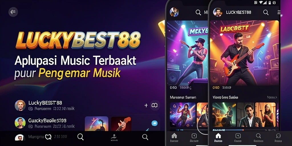 Tampilan gameplay LUCKYBEST88 dengan fitur musik yang menarik.
