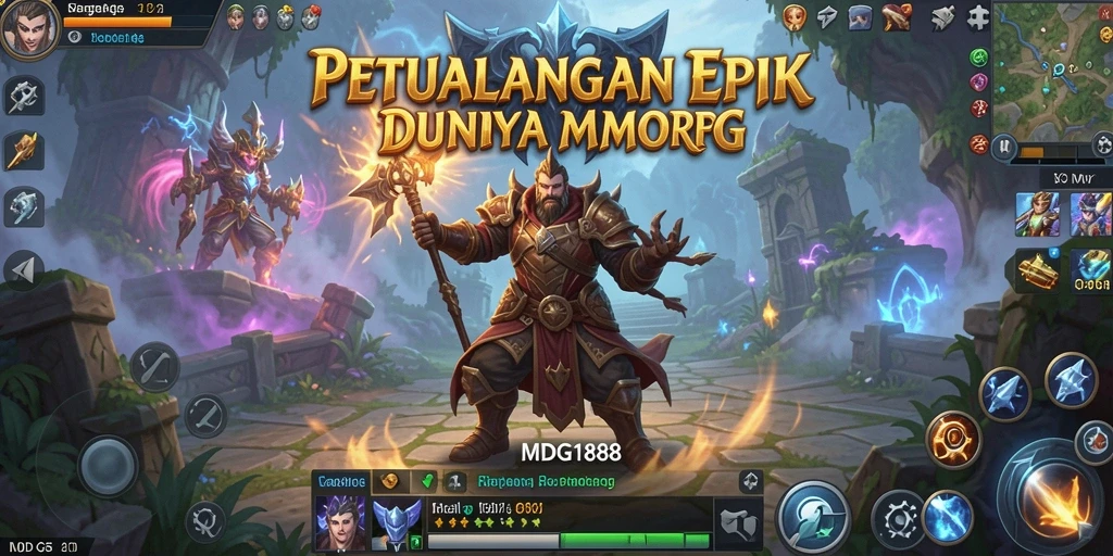 Tampilan menarik dari gameplay MMORPG MDG188 dengan grafik menawan.
