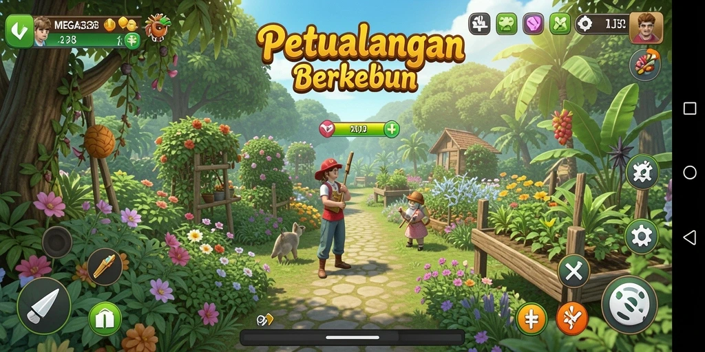 Tampilan gameplay MEGA338 yang menarik dan penuh warna.