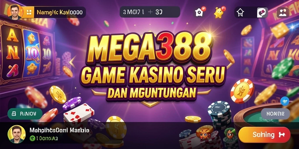 Screenshot utama <strong>MEGA388</strong> menunjukkan pengguna sedang menikmati permainan Kasino yang seru.