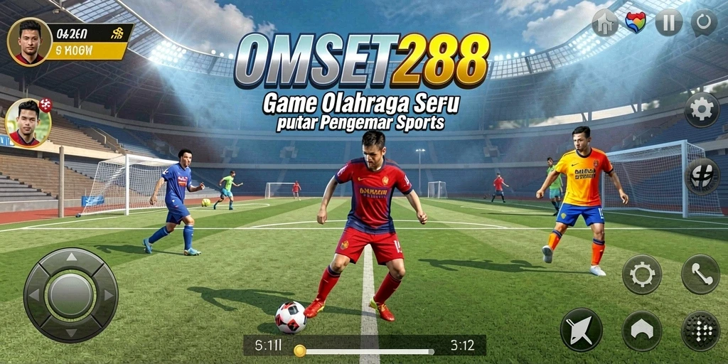 Tampilan menarik dari gameplay olahraga di OMSET288.