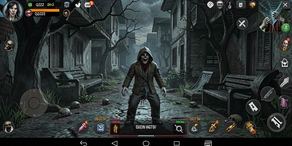 Screenshot menampilkan aksi menegangkan dalam game Horror.