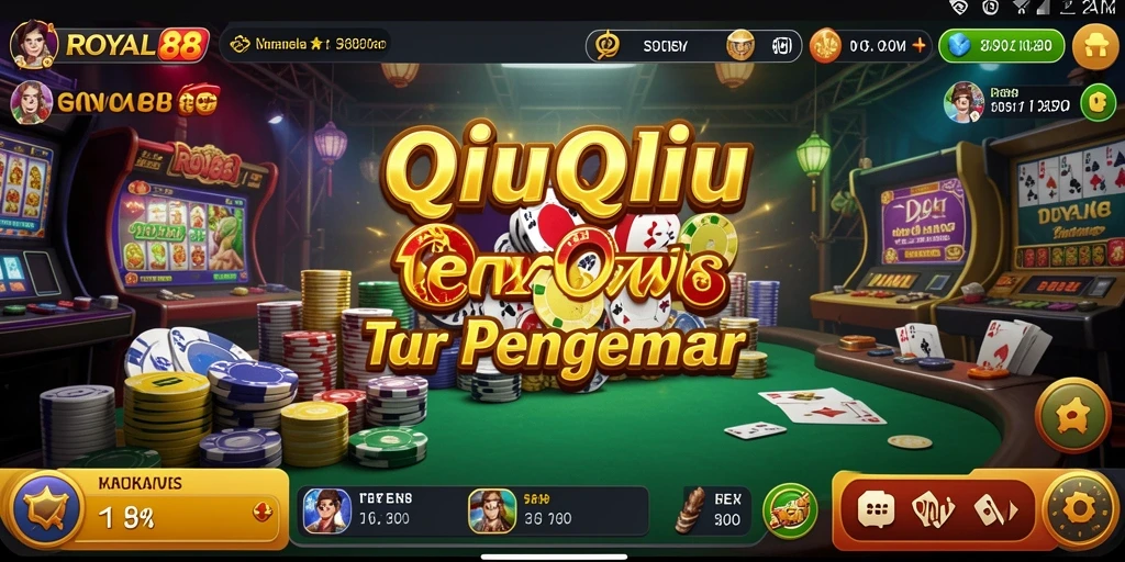 Tampilan gameplay QiuQiu yang menarik dan menghibur.