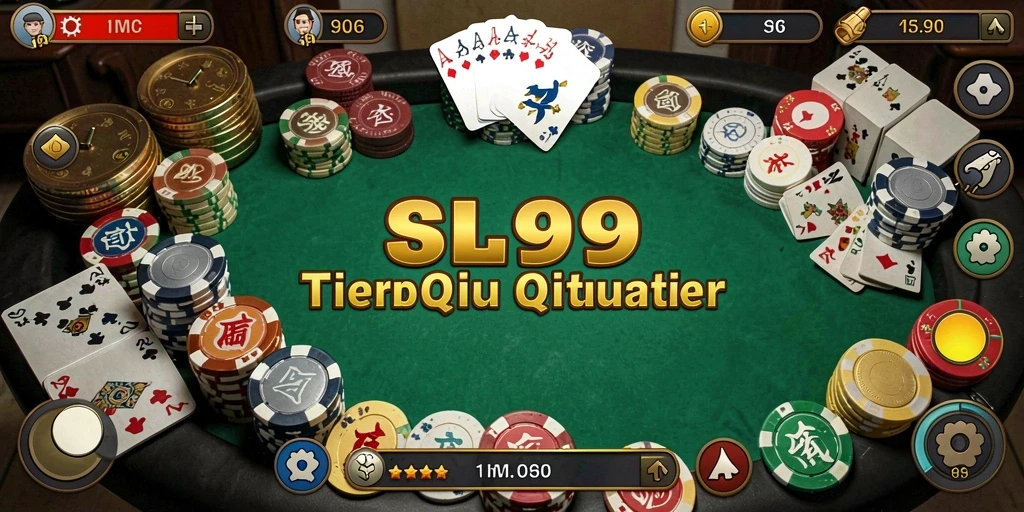 Tampilan gameplay menarik dari SL999 yang menunjukkan serunya bermain QiuQiu.