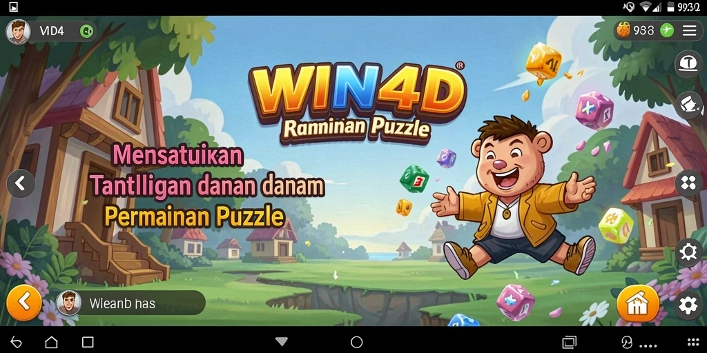 Tampilan gameplay WIN4D menampilkan tantangan menarik dalam permainan Puzzle.